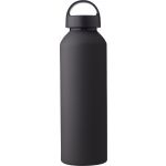 Recycled aluminium bottle Rory, black (965875-01)