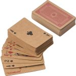 Recycled carton card decks Arwen, Brown/Khaki (1042147-11)
