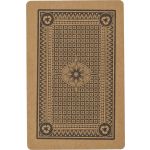 Recycled paper playing cards Andreina, brown (710073-11)