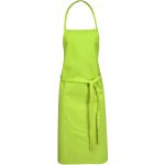 Reeva 100% cotton apron with tie-back closure, Lime (11271204)