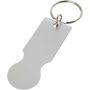 Rhea shopping cart keyring, Silver