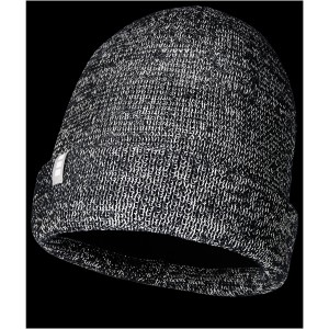 Rigi reflective beanie, Solid black (Hats)