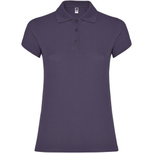 Star short sleeve women's polo, Lilac