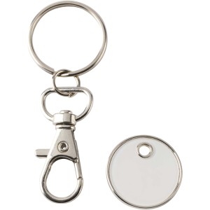 Rory keyring with trolley coin, White (Keychains)