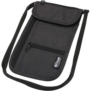 Ross GRS recycled smart travel pouch, Heather Charcoal