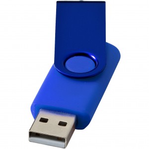 Rotate metallic USB, blue, 4GB