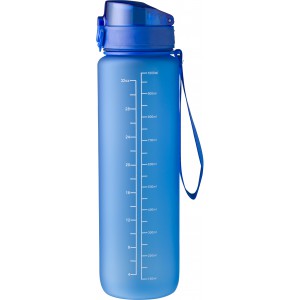 RPET drinking bottle (1000 ml) Brinley, cobalt blue (Sport bottles)