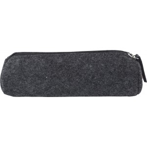 RPET felt pencil case Samantha, dark grey