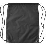 RPET polyester (190T) drawstring backpack Enrique, black (9261-01)
