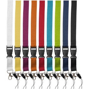 Sagan phone holder lanyard with detachable buckle, Navy (Lanyard, armband, badge holder)