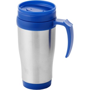 Sanibel 400 ml insulated mug, Silver,Blue (Mugs)