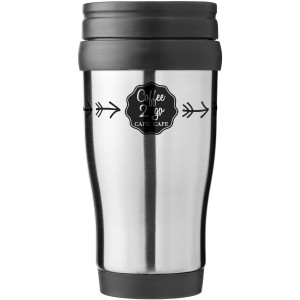 Sanibel 400 ml insulated mug, Silver,Grey (Mugs)