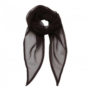 'COLOURS COLLECTION' PLAIN CHIFFON SCARF, Brown (Scarf)