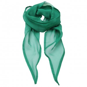 'COLOURS COLLECTION' PLAIN CHIFFON SCARF, Emerald (Scarf)