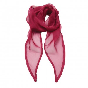 'COLOURS COLLECTION' PLAIN CHIFFON SCARF, Hot Pink (Scarf)
