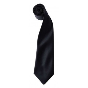 'COLOURS COLLECTION' SATIN TIE, Black (Scarf)