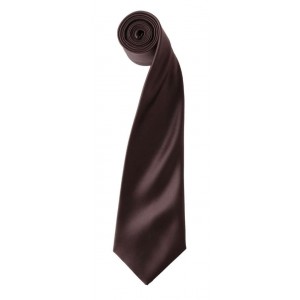 'COLOURS COLLECTION' SATIN TIE, Brown (Scarf)