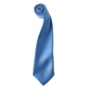 'COLOURS COLLECTION' SATIN TIE, Mid Blue (Scarf)