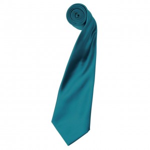 'COLOURS COLLECTION' SATIN TIE, Teal (Scarf)