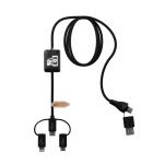 SCX.design C48 CarPlay 5-in-1 charging cable, Solid black (2PX12190)