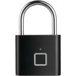 SCX.design T11 smart fingerprint padlock, Solid black (2PX15790)