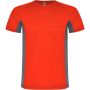 Shanghai short sleeve men's sports t-shirt, Red, Dark Lead