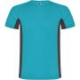 Shanghai short sleeve men's sports t-shirt, Turquois, Dark Lead