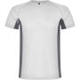 Shanghai short sleeve men's sports t-shirt, White, Dark Lead