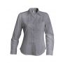 LADIES' LONG-SLEEVED OXFORD SHIRT, Oxford Silver
