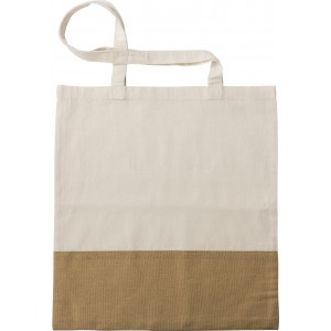 Cotton (160 g/m2) shopping bag Kyler, khaki (Shopping bags)