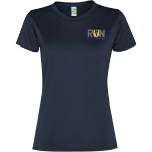Slam short sleeve women's sports t-shirt, Navy Blue (T-shirt, mixed fiber, synthetic)