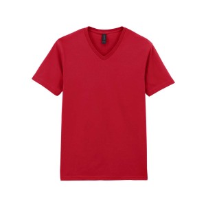 SOFTSTYLE<SUP>(r)</SUP> ADULT V-NECK T-SHIRT, Cherry Red