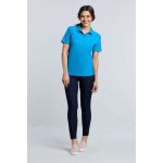 SOFTSTYLE<sup>®</sup> LADIES' DOUBLE PIQUÉ POLO, Bright Salmon (GIL64800BSL)