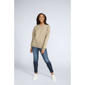 SOFTSTYLE (r) MIDWEIGHT FLEECE ADULT CREWNECK, Sand (Pullovers)