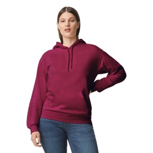 SOFTSTYLE (r) MIDWEIGHT FLEECE ADULT HOODIE, Maroon (Pullovers)