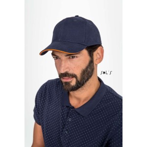 SOL'S BUFFALO - SIX PANEL CAP, Burgundy (Hats)