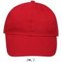 SOL'S BUFFALO - SIX PANEL CAP, Red