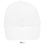 SOL'S BUFFALO - SIX PANEL CAP, White