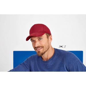 SOL'S LONG BEACH - 5 PANEL CAP, Burgundy (Hats)