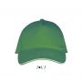 SOL'S LONG BEACH - 5 PANEL CAP, Kelly Green/White