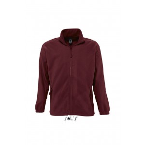 SOL'S NORTH MEN - ZIPPED FLEECE JACKET, Burgundy (Polar pullovers)