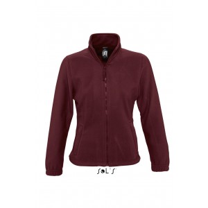 SOL'S NORTH WOMEN - ZIPPED FLEECE JACKET, Burgundy (Polar pullovers)