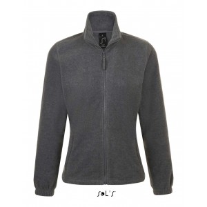 SOL'S NORTH WOMEN - ZIPPED FLEECE JACKET, Grey Melange (Polar pullovers)