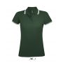 SOL'S PASADENA WOMEN - POLO SHIRT, Forest Green/White