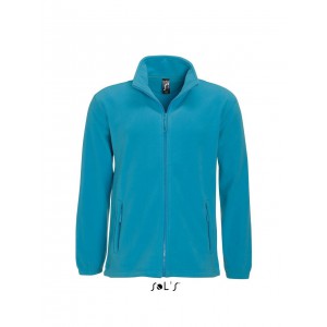 SOL'S NORTH MEN - ZIPPED FLEECE JACKET, Aqua