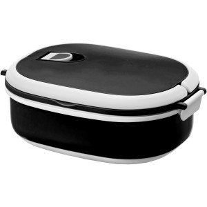 Spiga 750 ml microwave safe lunch box, Black/White (Plastic kitchen equipments)