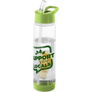 Tutti frutti bottle with infuser, Transparent,Lime (Sport bottles)