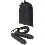 Austin soft skipping rope in recycled PET pouch, Solid black