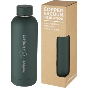 Spring 500 ml copper vacuum insulated bottle, Green flash (Water bottles)