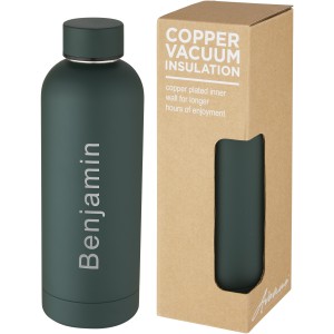 Spring 500 ml copper vacuum insulated bottle, Green flash (Water bottles)